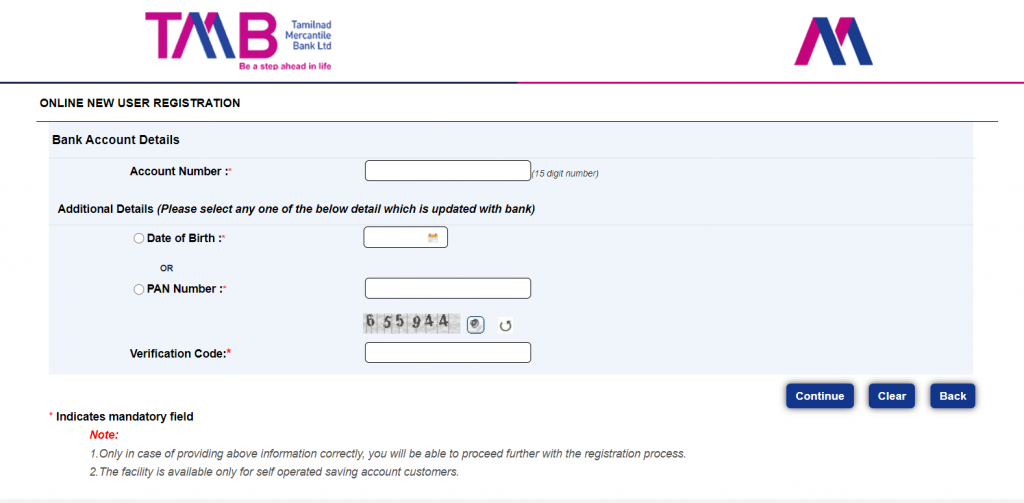 register TMB Net Banking