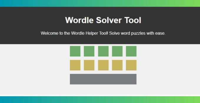 How to Use Try Hard Guides Wordle Solver Tool?